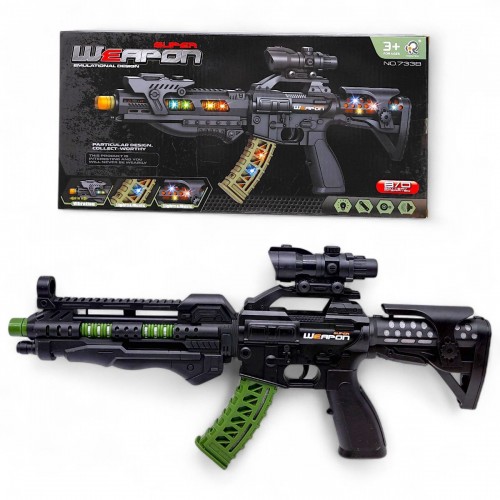 Автомат на батарейках (звук, світло, коробка 39,5*4,2*19,5 см) (MiC)