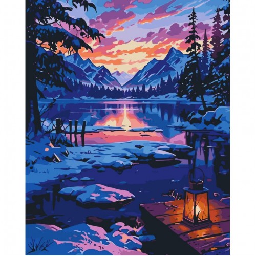 Картина по номерам "Зимовий пейзаж" 40х50 см (art craft)