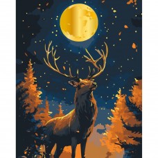 Картина по номерам с красками металлик 