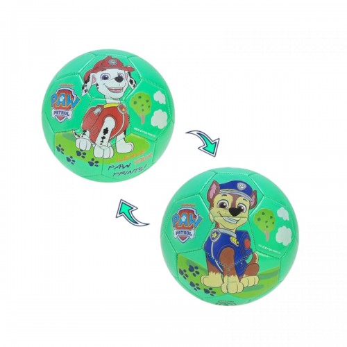 Мяч футбольный №3, Paw Patrol PVC зеленый (MiC)