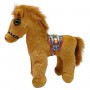 Мягкая игрушка "Лошадка с седлом" 20 см (КОРИЧНЕВА) (MiC)