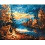 Картина за номерами - "Ніч у лісі" ©art_selena_ua, 40х50см (Ideyka)