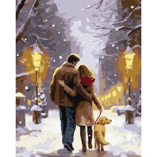 Картина за номерами - "Сімейна прогулянка" ©art_selena_ua, 40х50см (Ideyka)