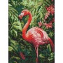 Алмазна мозаїка - "Фламінго в тропіках" ©art_selena_ua, 30х40см (Ideyka)