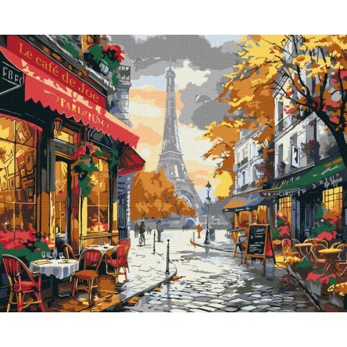 Картина за номерами - "Чарівність Парижа" ©art_selena_ua, 40х50см (Ideyka)