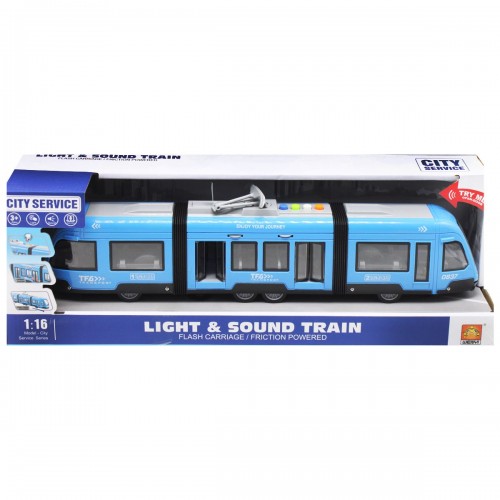 Трамвай інерційний, синій (WENYI)