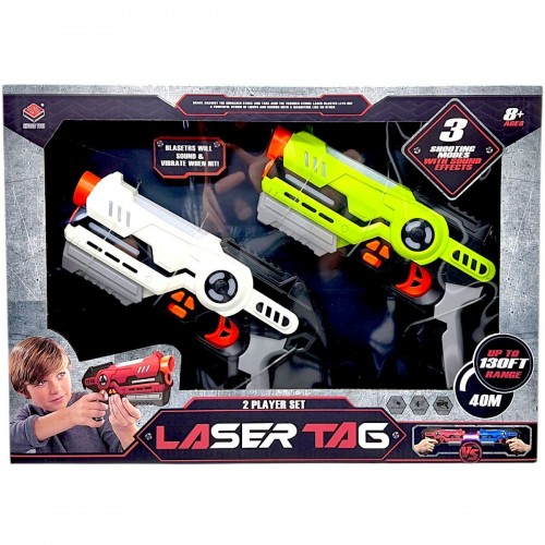 Бластеры, боевой набор 2в1 (ЗЕЛЕНЫЙ+Белый) (shuoou)