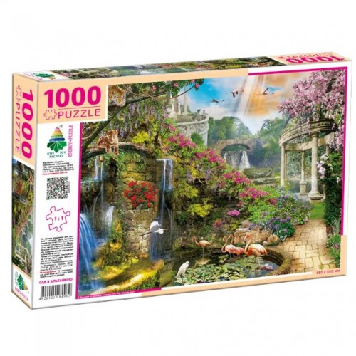 Пазли "Сад з альтанкою", 1000 елементів, 66 х 48 см (Київська фабрика іграшок)