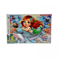 Игра-пазл 12 Русалочка