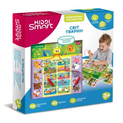 Електронна логічна гра KIDDI SMART - ВІКТОРИНА СВІТ ТВАРИН (KIDDI SMART)