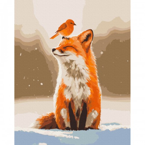 Картина по номерам "Друзья зимы" 40x50 см. (Brushme)