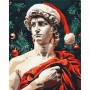 Картина по номерам "Давид в новогоднем настроении" 40x50 см. (Brushme)