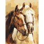 Картина по номерам "Шляхетні коні" 30x40 см. (Brushme)