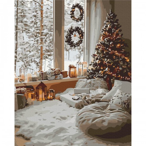 Картина по номерам "Магия Зимнего Дня" 40x50 см. (Brushme)