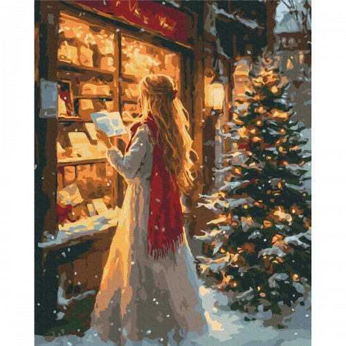 Картина по номерам "Время новогодних чудес" 40x50 см. (Brushme)