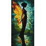 Картина за номерами - "Вітражний ангел" ©art_selena_ua, 40х80см (Ideyka)