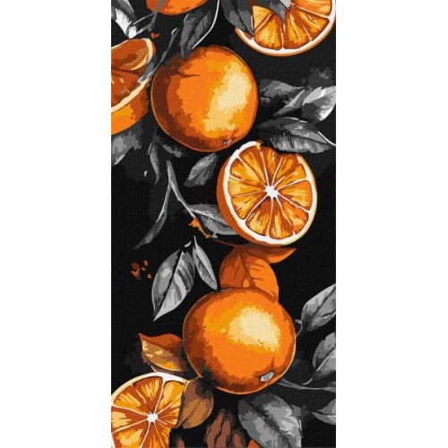 Картина за номерами - "Сицилійські апельсини" ©art_selena_ua, 40х80см (Ideyka)