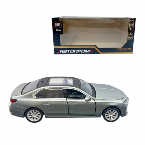 Машина мет. АВТОПРОМ BMW I7, батар,світло,звук,відкр.двері,кор. 18*9*8см (Автопром)