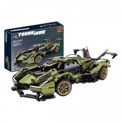 Конструктор “Автомобіль”, 1158 елементів, гумові шини, в коробці (MiC)