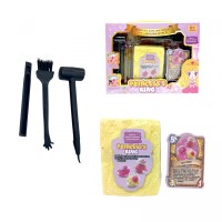 Раскопки гипсовый блок, инструменты, в коробке