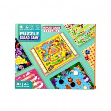 Набор настольных игр 8 в 1, игровое поле, фигурки, фишки, кубик, мешочек, наклейки, инструкция, в коробке