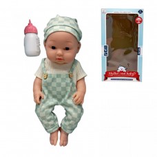 Пупс 35см (ГОЛУБОЙ + БЕЛЫЙ КОСТЮМ)