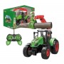 Трактор на радіокеруванні довжина 18 см, масштаб 1:24, гумові шини, додаткове обладнання, акумулятор 3.7 V, пульт керування, в коробці (MiC)