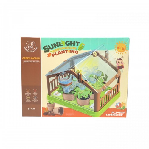 Теплица подсветки, лампа, семена, торфяные таблетки, горшки, в коробке (MiC)