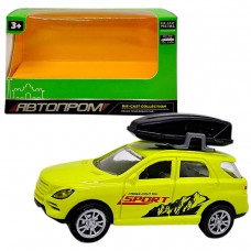 МАШИНА АВТОПРОМ З БАГАЖНИКОМ НА ДАХУ (металева) САЛАТОВА