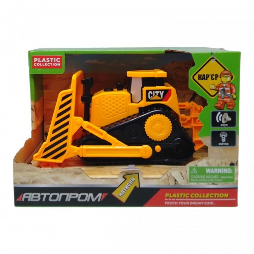 Інерційна машинка "Карʼєр: Бульдозер" із серії "Автопром" (Автопром)