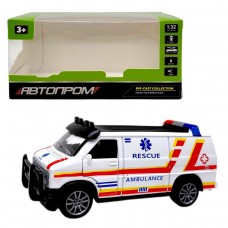 МАШИНА АВТОПРОМ, 1:32 AMBULANCE (БІЛА)