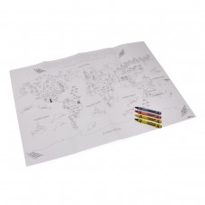 Розмальовка Crayola “Карта світу: Навколо Землі” з олівцями