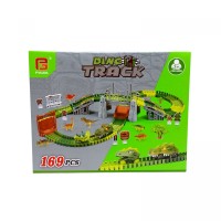 Трек динозавр з машинками(2шт.)батар.світ.кор.25,2*9,5*19,5 см.