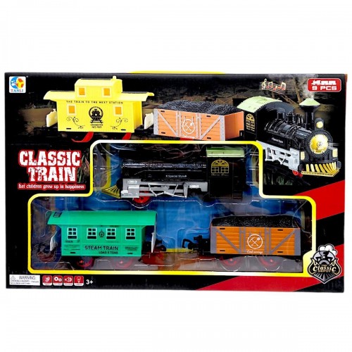 Залізниця (звук, підсвічування, 2 вагони, в коробці 41,5х6х27,5 см) (MiC)