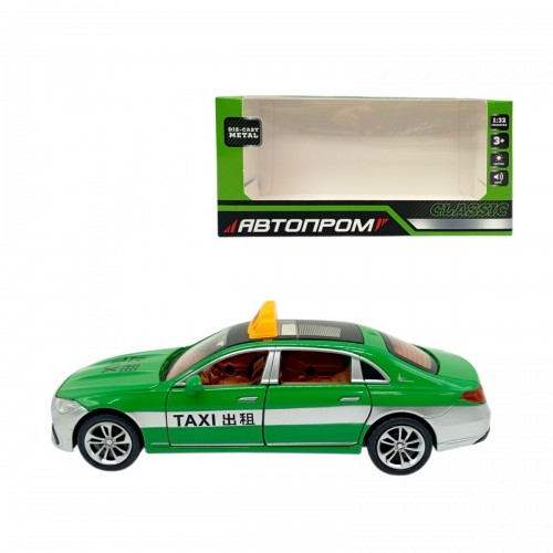 МАШИНА 1:32 Mercedes Benz E300L (ТАХІ) (ЗЕЛЕНА) (Автопром)
