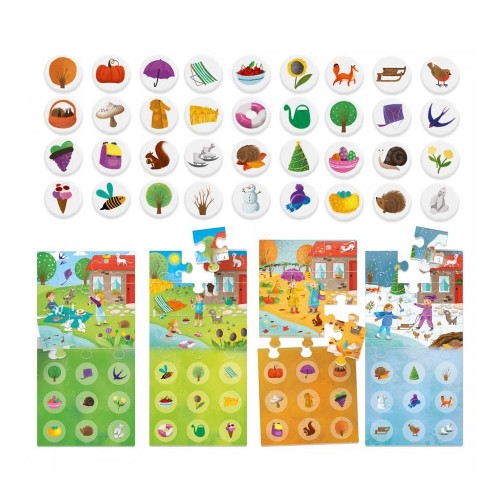 Развивающий пазл HEADU Лото 4 сезона (HEADU)