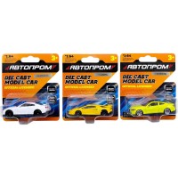 Машина металлическая АВТОПРОМ, 1:64, микс видов (планшет 10*3,5*12 см)