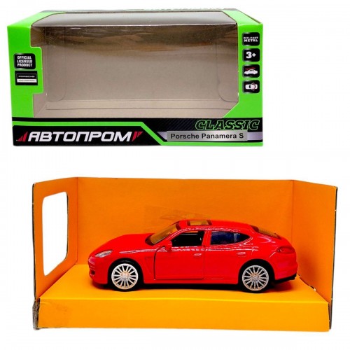 МАШИНА АВТОПРОМ (металева) Porsche Panamera S (ЧЕРВОНА) (Автопром)
