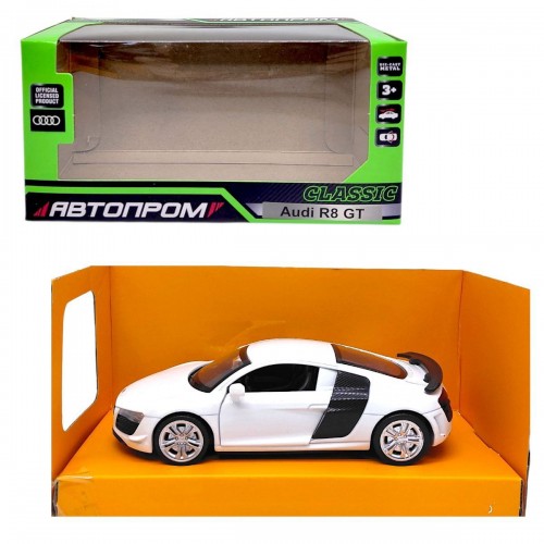 МАШИНА АВТОПРОМ (МЕТАЛЕВА) Audi R8 GT (БІЛА) (Автопром)