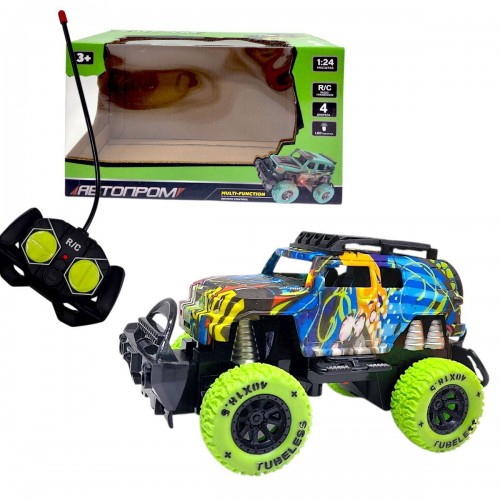 Машина на радіокеруванні "ДЖИП" (ЗЕЛЕНИЙ) (Автопром)