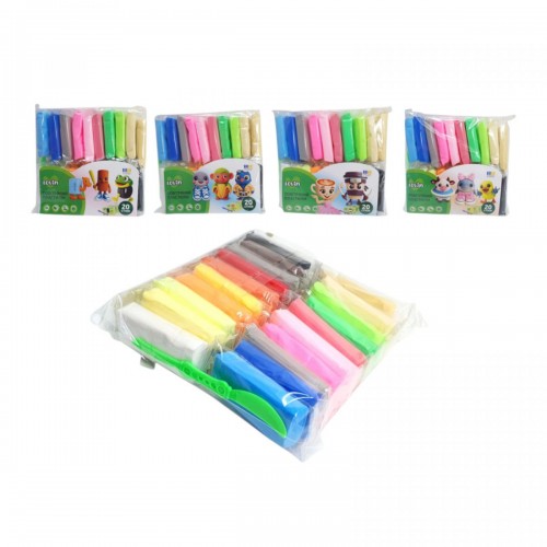 20 стиков Набор для лепки с воздушным пластилином (Lovin)