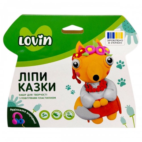 Набір для творчості з повітряним пластиліном "ЛіпиКазки" (ЛИСИЧКА) (Lovin)