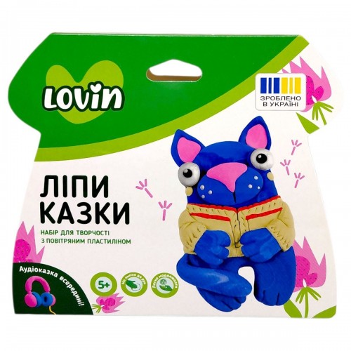 Набор для творчества с воздушным пластилином "ЛепиСказки" (КОТИК) (Lovin)