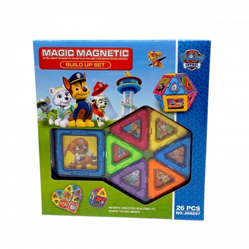 Магнітний конструктор ЩЕНЯЧИЙ ПАТРУЛЬ, 26 дет (MiC)