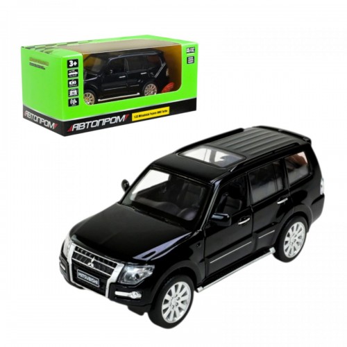 Машина мет. 1:33 "Mitsubishi Pajero 4WD Turbo", капот,багажник,батар., світ., звук, відкр.двері, короб.18 * 9 * 8 см (Автопром)