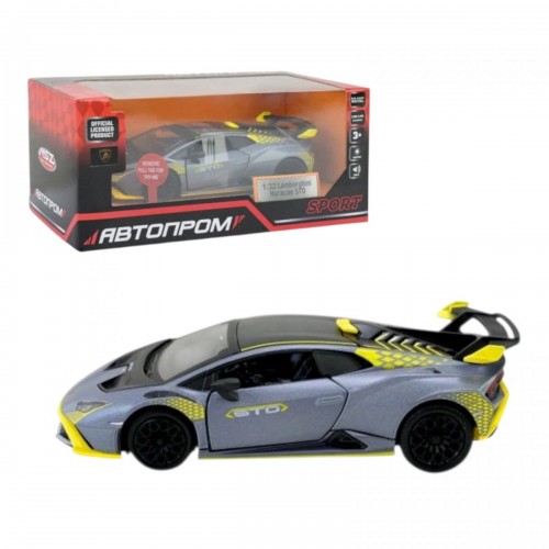 Машина мет. 1:32 "Lamborghini STO", батар., світло, звук, відкр.двері, короб.18 * 9 * 8 см (Автопром)