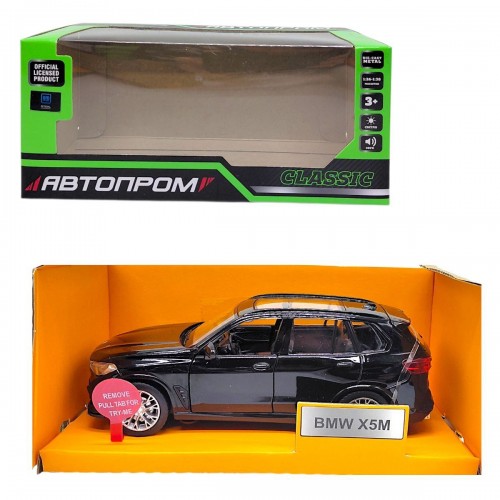 МАШИНА АВТОПРОМ (металева) 1:32 BMW X5M (ЧОРНА) (Автопром)