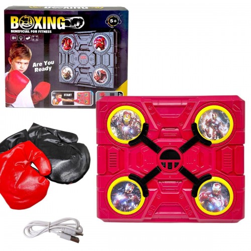 Електронний бокс (акумулятор, USB кабель, підсвічування, музика, bluetooth, режими гучності) в коробці 28х33х6,5 см (MiC)