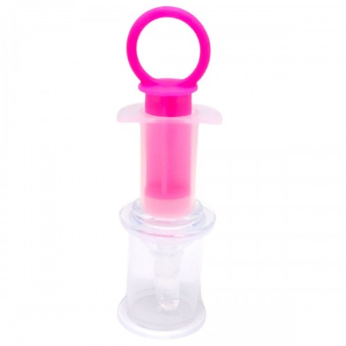 Шприц-дозатор з мірним стаканчиком (РОЖЕВИЙ) (Mega Zayka)