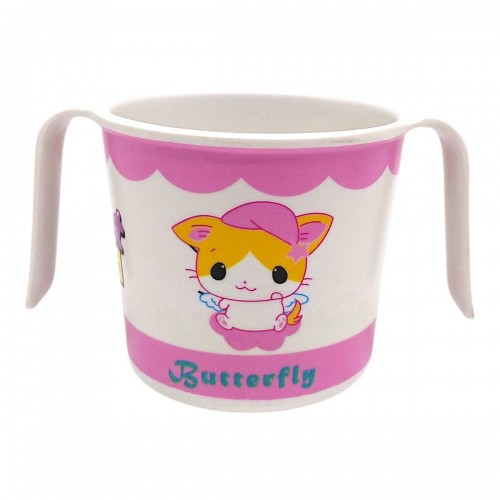 Чашка з бамбукового волокна, 200 мл (РОЖЕВА) (Mega Zayka)